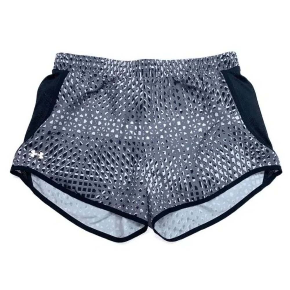 Under Armour HeatGear Womens Active Running Shorts M Gray/Black